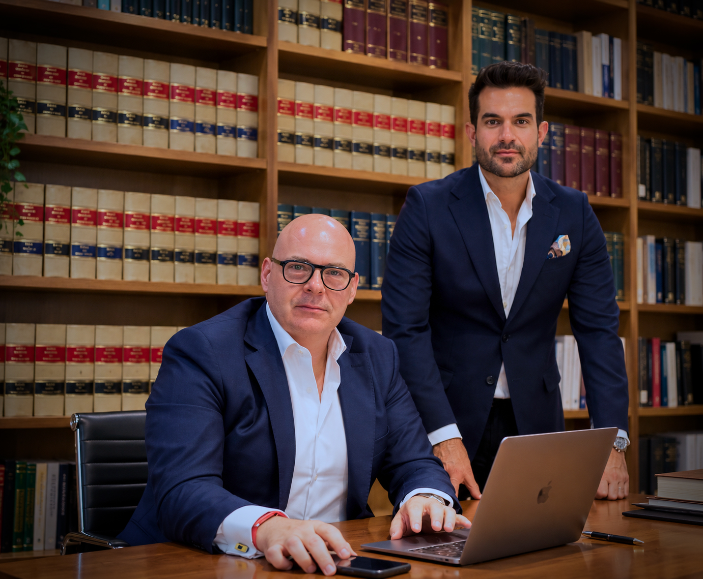 Pau Chavarria y Juan Carrera en el despacho de CCB Abogados & Economistas